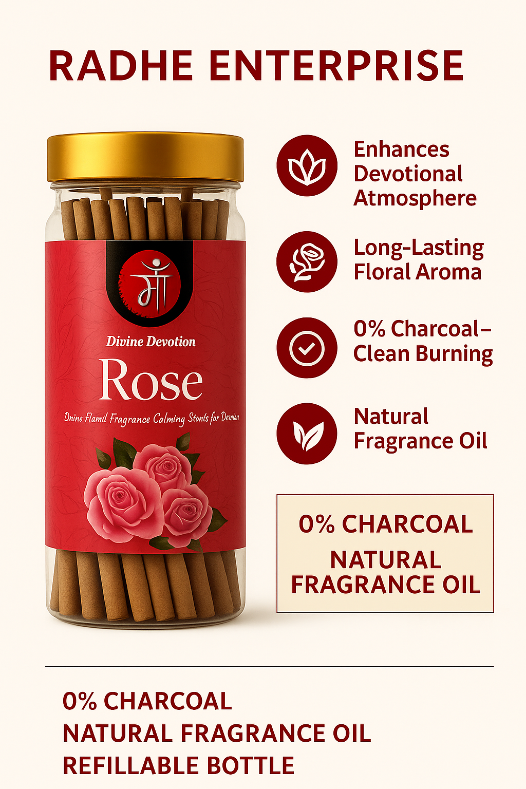 GULAB DHOOP STICK (100G)